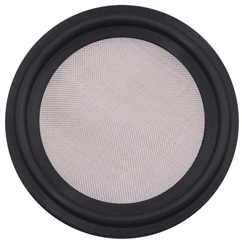 DERNORD 1.5" FKM Sanitary Gasket w/ Stainless Screen - Tri Clamp Clover (100 Mesh) - Image 1